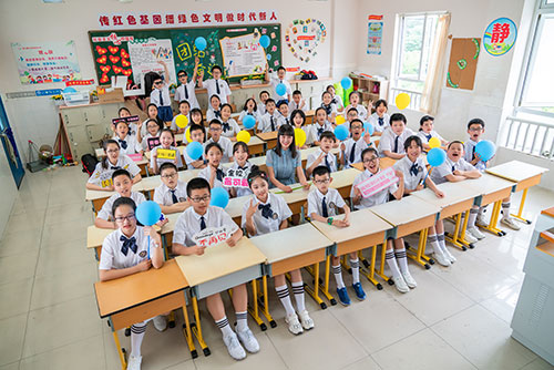 乐清小学生毕业季集体照拍摄